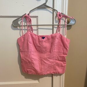 Old Navy Pink tie tank top